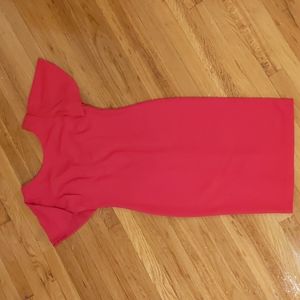 Size 8 Calvin Klein Midi Red Dress
